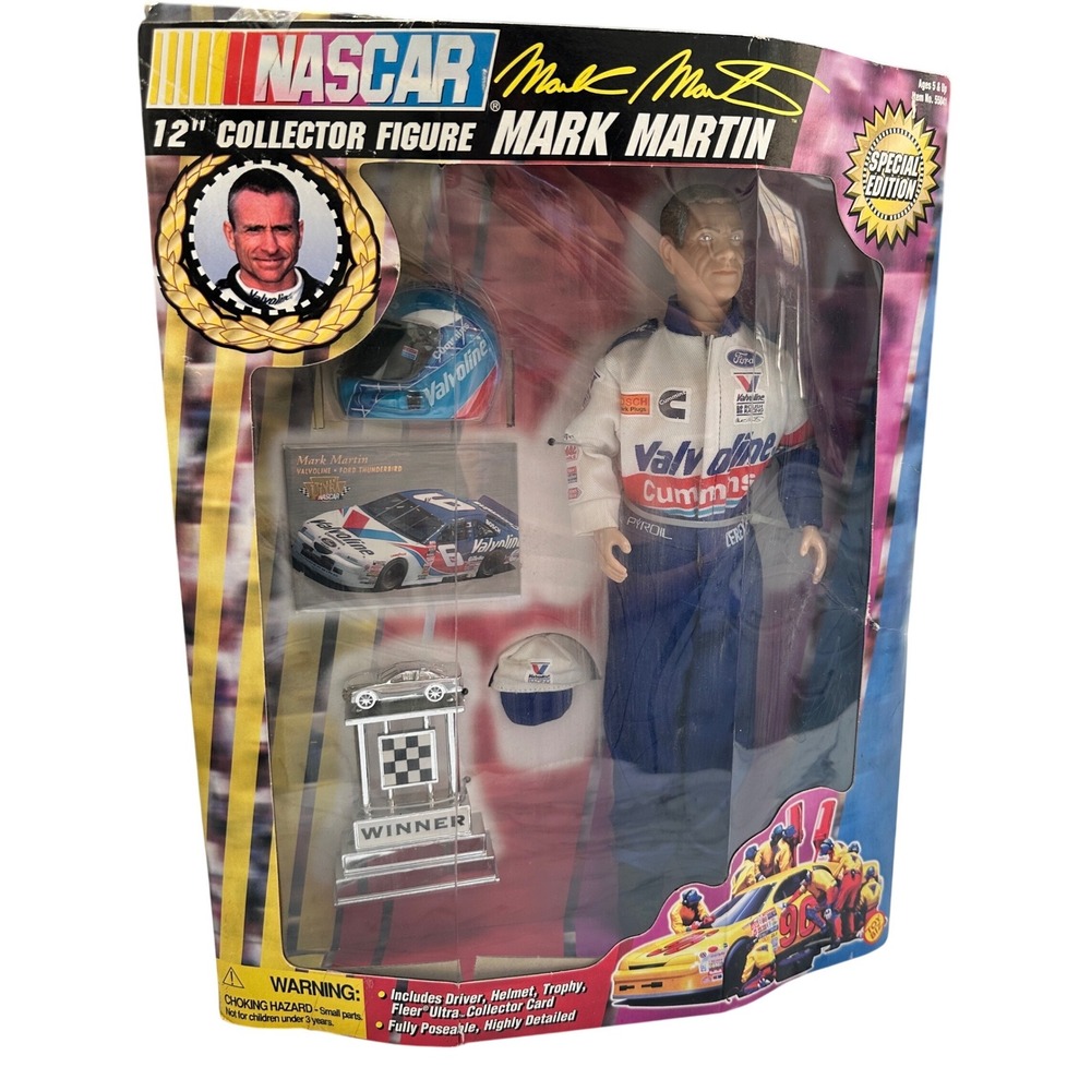 Vintage NASCAR Mark Martin Collector Action Figure 12" 1997 Special Edition